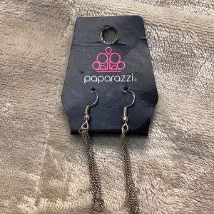 Silver dangling earrings